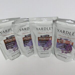 (4) Yardley London - English Lavender Epsom Salt With Essential Oils- 16oz Bag